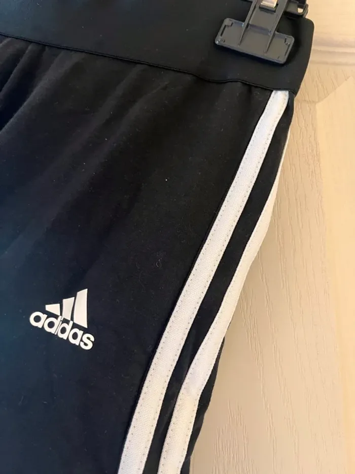 jeggins noir avec bande blanche adidas femme taille s - photo numéro 2