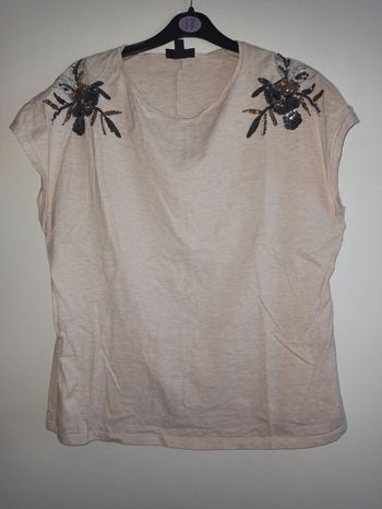 T-shirt crème taille L