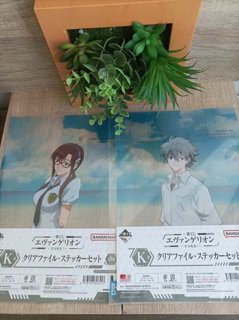 Lot 2 goodies Evangelion Bandai Ichiban Kuji 