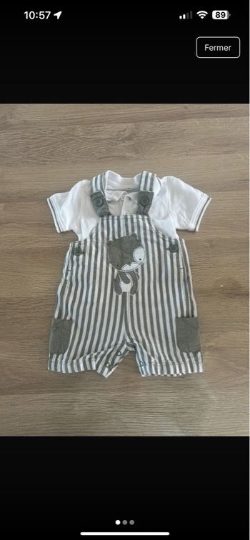 Ensemble salopette + polo manches courtes