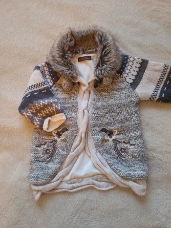 Gilet tricot fillette 18 mois