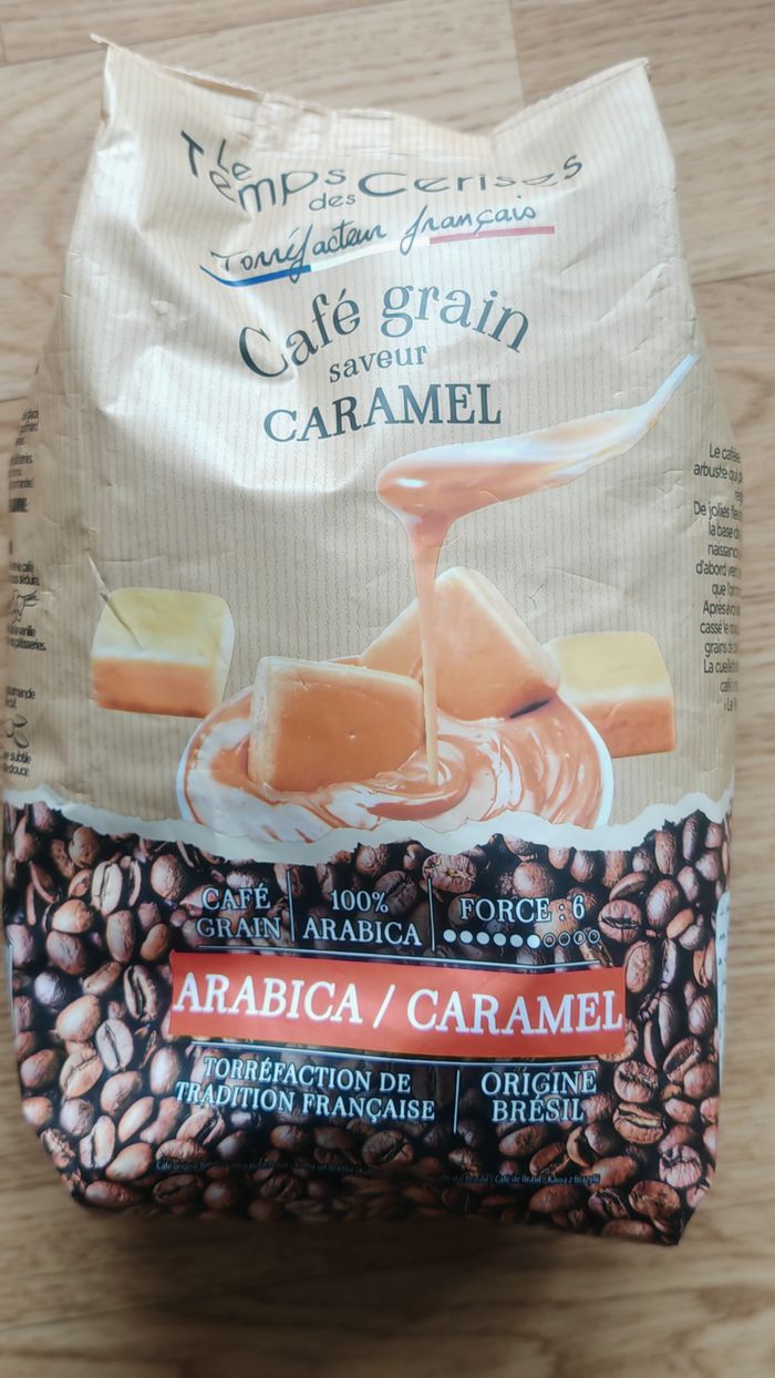 Café grain saveur caramel L temps des cerises