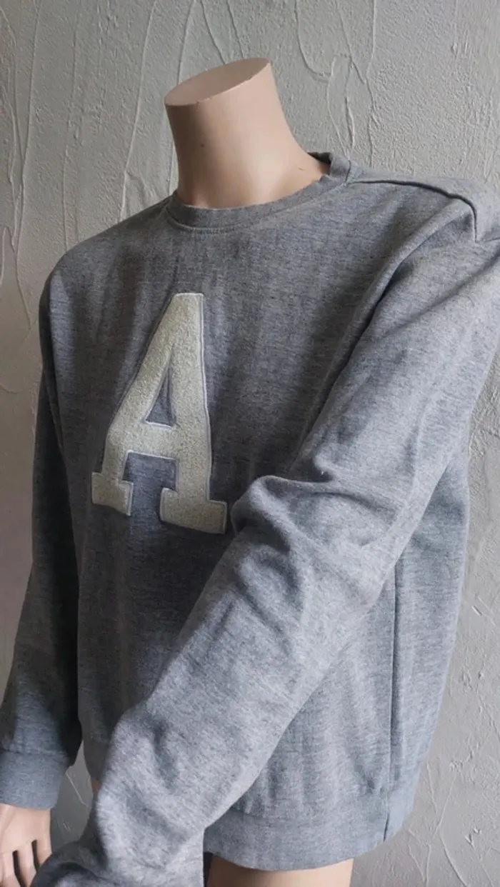 Sweat décontracté à lettre en relief - Taille S - photo numéro 2