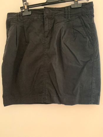 Jupe noire toile camaïeu taille 38