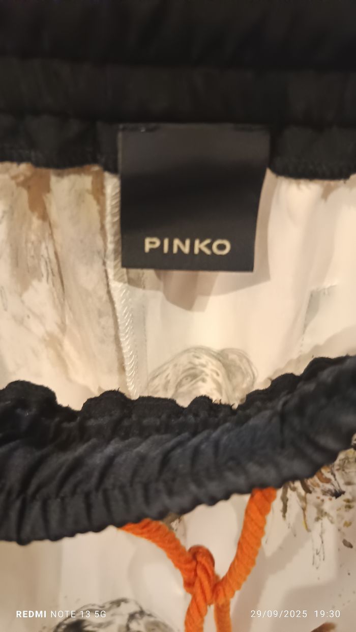Pantalon en soie Pinko motifs  animaliers - photo numéro 2