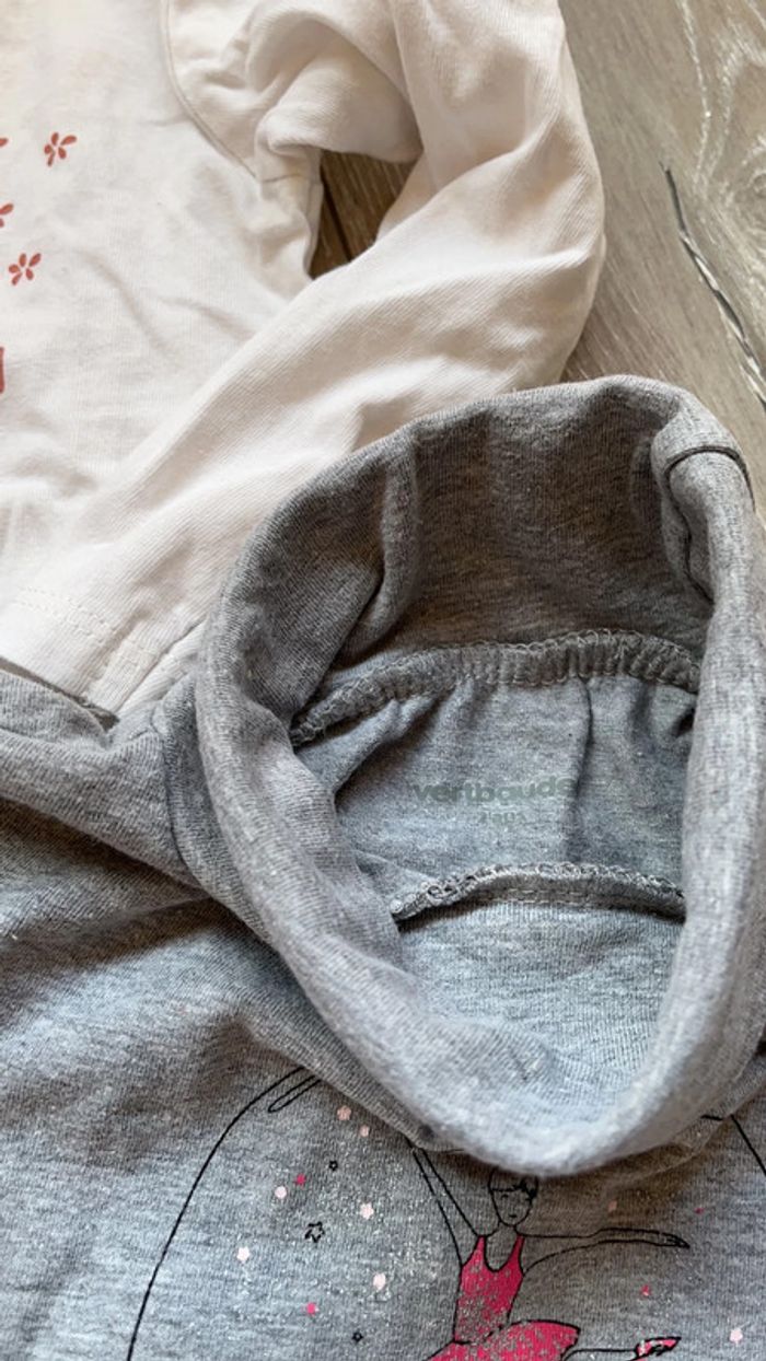 Lot de tee shirt fille 2ans - photo numéro 3