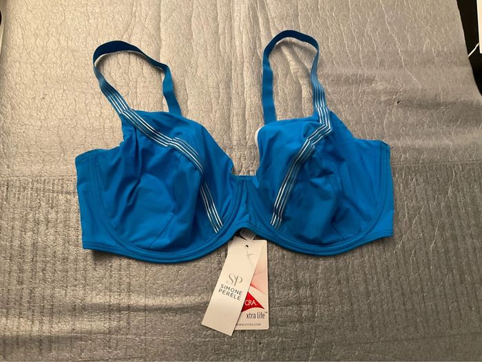 Haut maillot bleu Simone Pérèle neuf