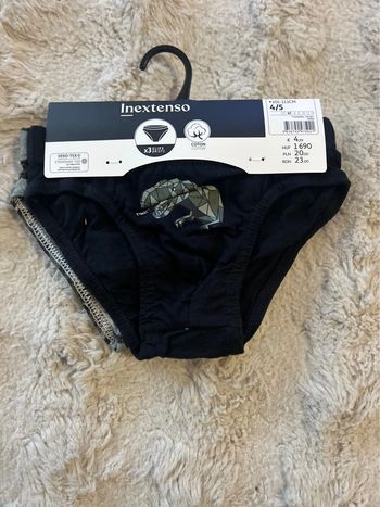 Lot de 3 slips garçon 4/5 ans