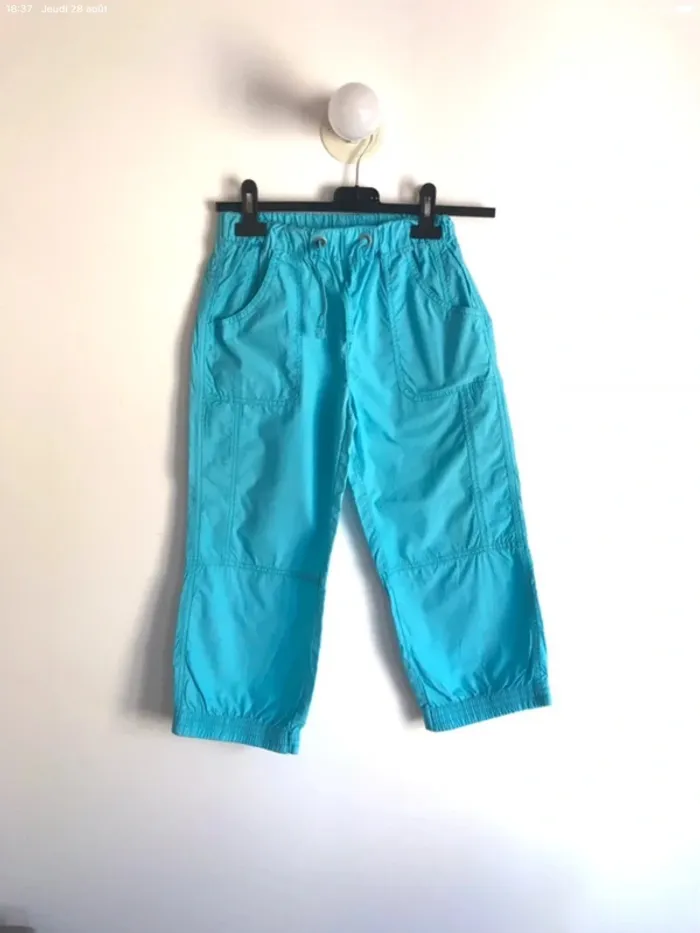 Pantalon 10 ans bleu à grandes poches