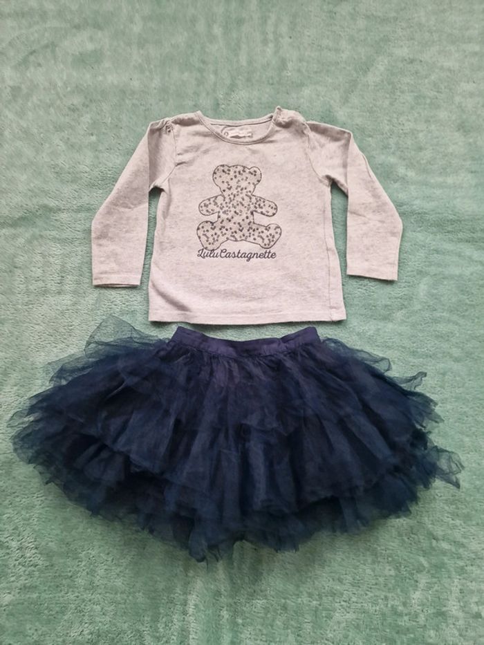 Magnifique jupe et tee-shirt 24 mois