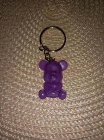 Porte clé ourson résine epoxy