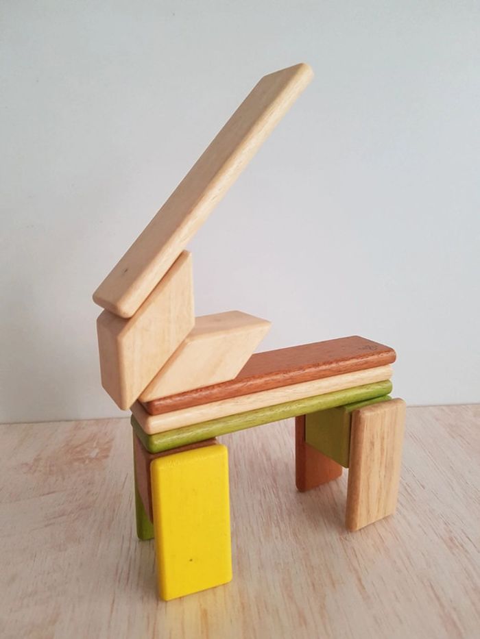 Jeu de construction magnétique en bois Tegu - photo numéro 6