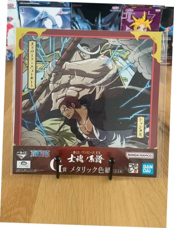 One Piece - Shikishi 20 cm Akagami no Shanks & Edward Newgate - Ichiban Kuji Shikon no Keifu (Lot G)