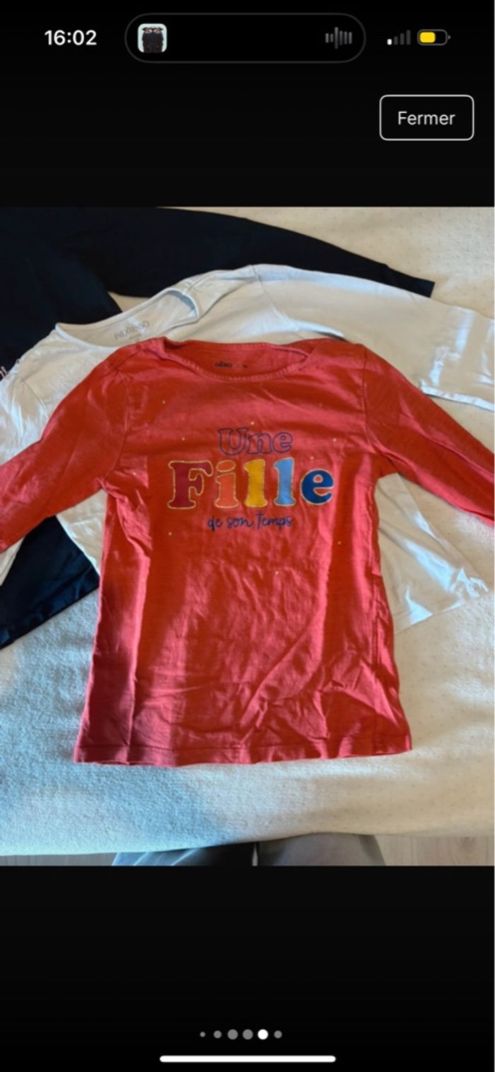 t-shirts manches longues fille - photo numéro 8