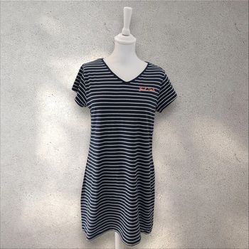 Robe manches courtes marinière taille L