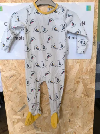 325034 pyjama fin blanc garçon 18 mois orchestra