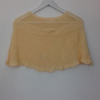Capelet jaune en maille - T.U - Neuf