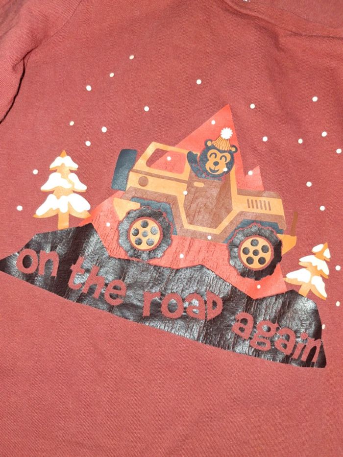 T-shirt manches longues In Extenso 36 mois – motif ours noël/hiver - photo numéro 2