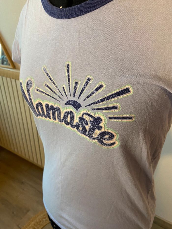 T-shirt bleu Namasté Bizzbee taille S - 36 - photo numéro 3