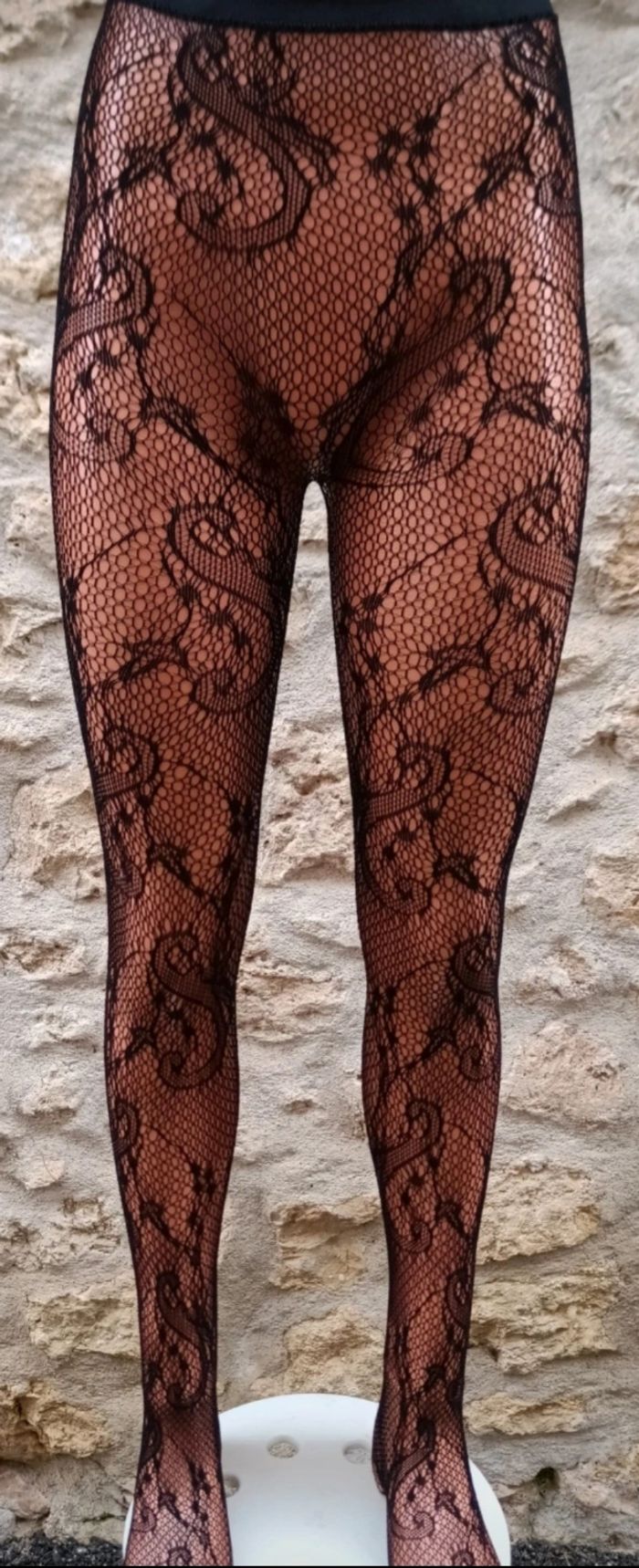 Collant résille motif fantaisie - photo numéro 2