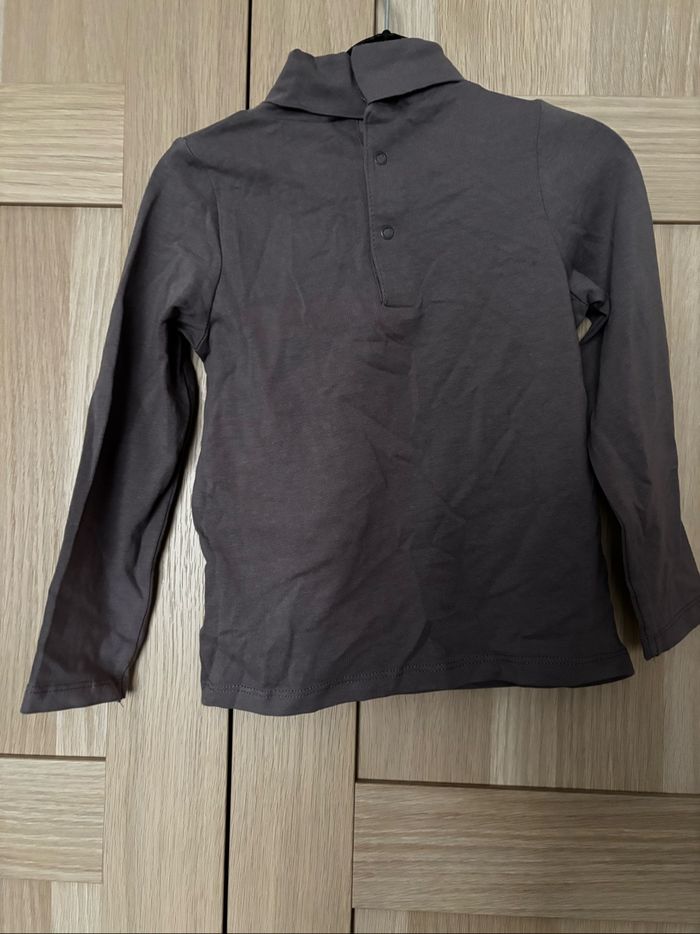 Tee shirt violet lapin col roulé Pat Et Ripaton t.36m - photo numéro 3