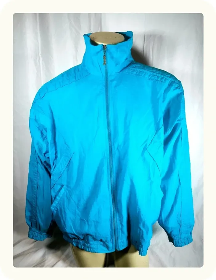 Veste sport vintage turquoise Taille 3XL