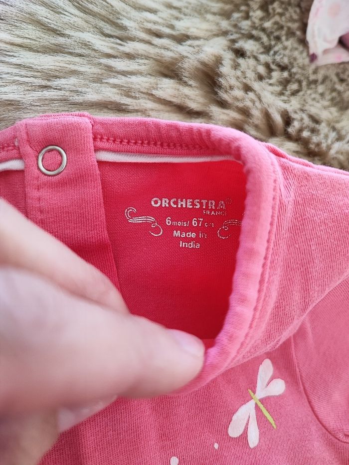 Ensemble pantalon tee shirt orchestra 6 mois - photo numéro 3