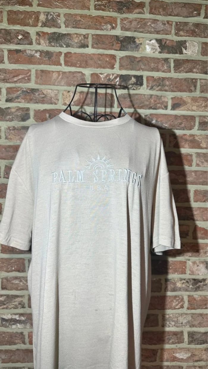 T-shirt beige Palm Springs Usa Shein Taille S / 36 - photo numéro 2
