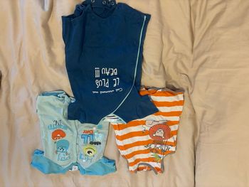 Lot de combinaisons shorts été manches courtes garçon 6 mois  