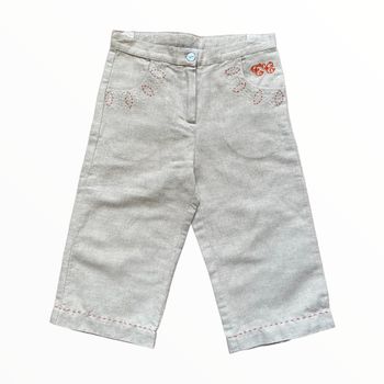 Pantalon lin beige Tartine et Chocolat 4 ans neuf (23€)