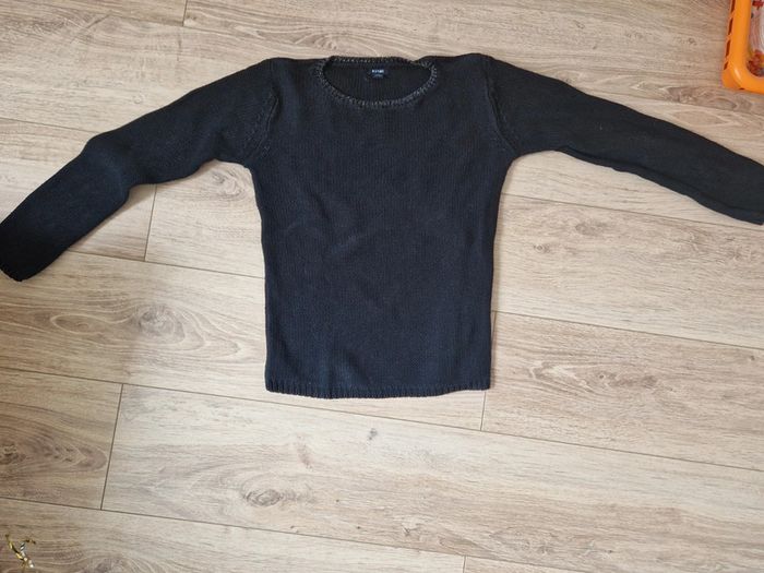 Pull fin noir, Kiabi, 10 ans