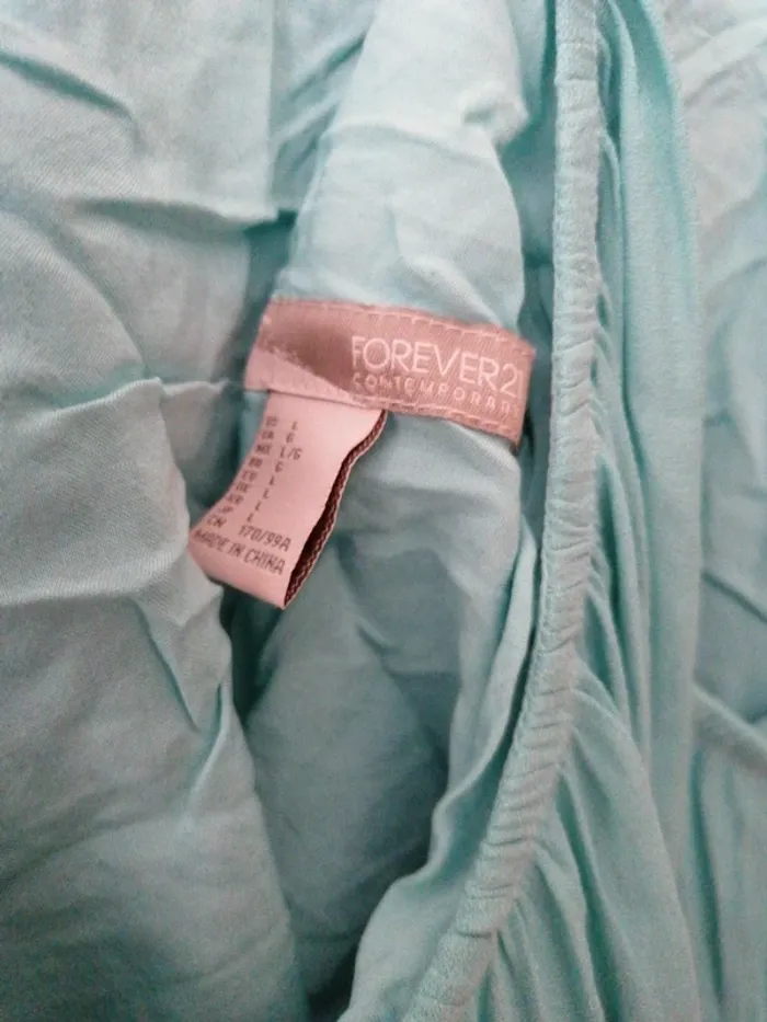 Robe Forever 21 Turquoise Dos nu croisé T.l - photo numéro 3