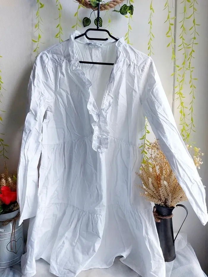 Robe d'été Zara – M – Blanc – État : Excellent