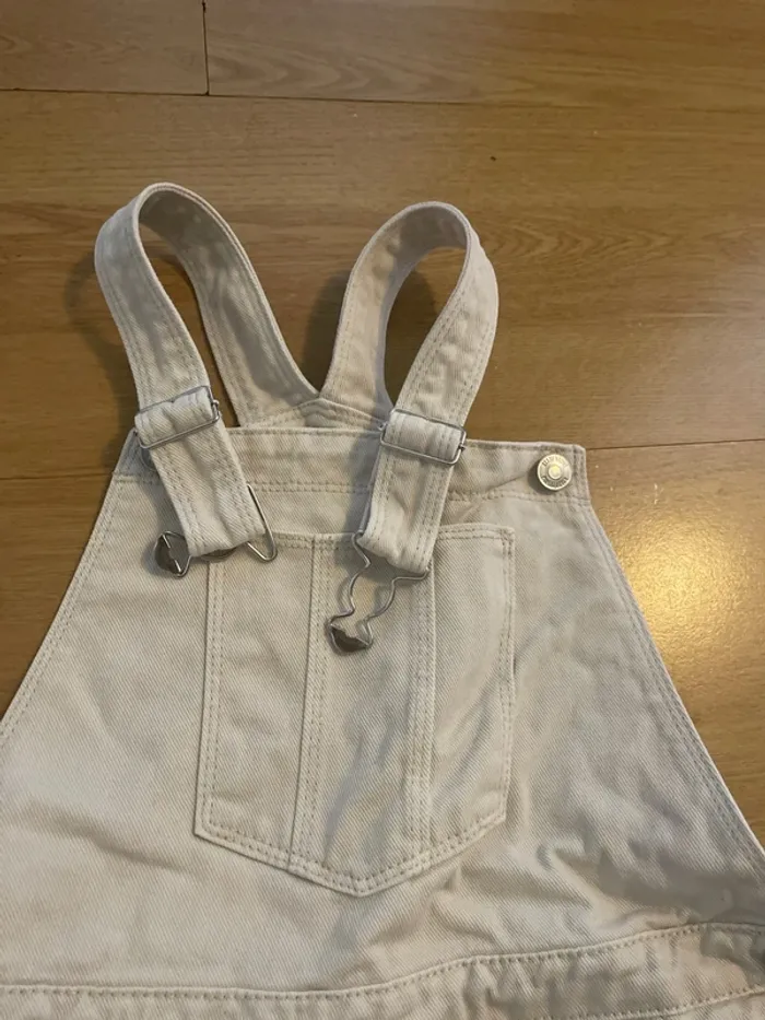 Salopette-short en jean fille 12 ans kiabi - photo numéro 2