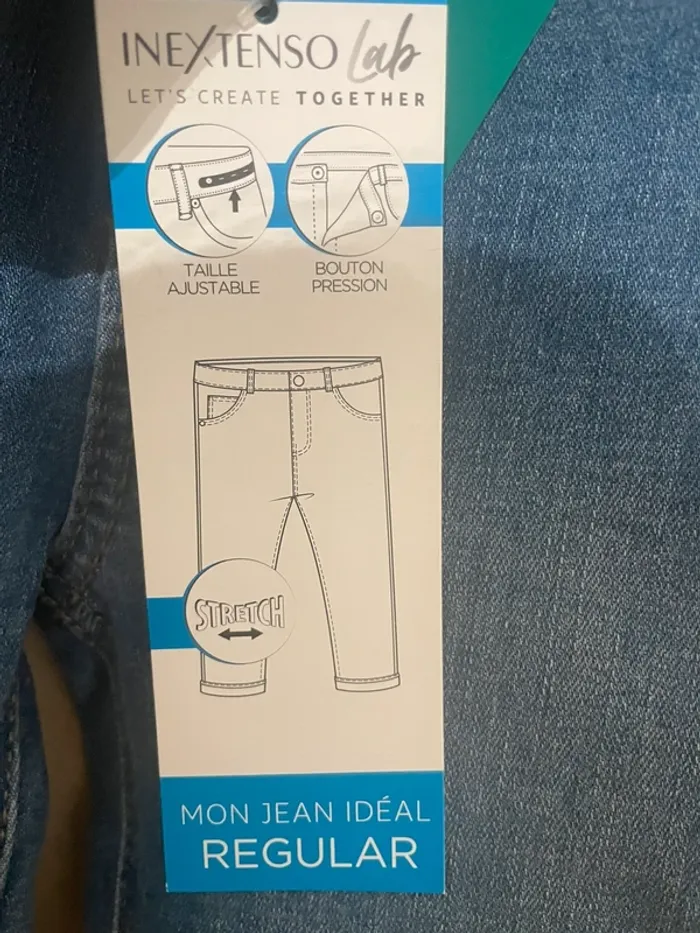 Jean bébé In Extenso 74 cm – 9 mois - Neuf avec étiquettes - photo numéro 7