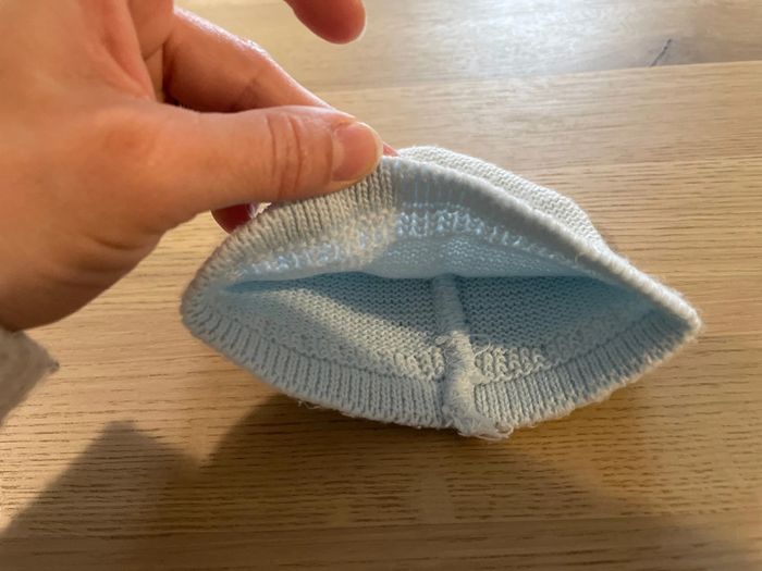 Bonnet bleu ciel naissance - photo numéro 2
