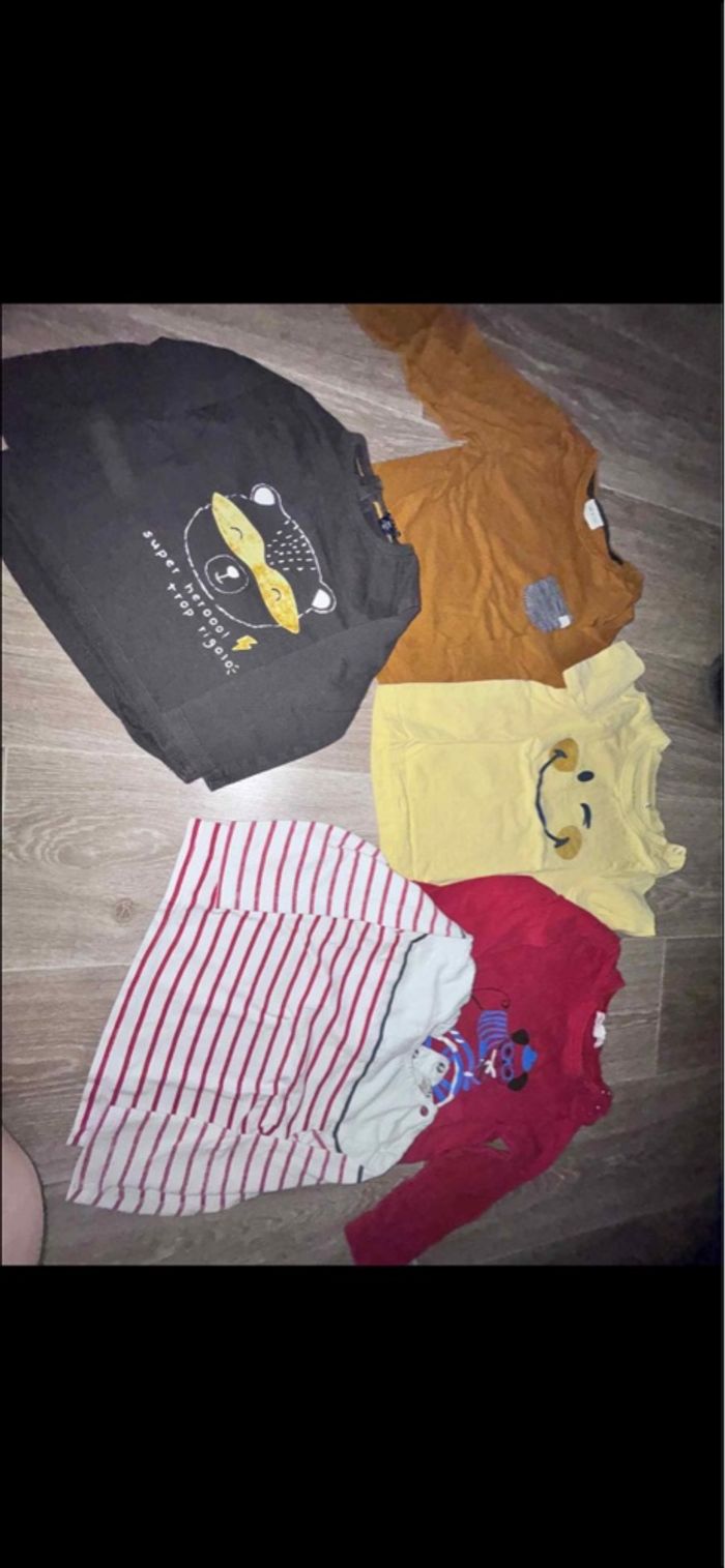 Lot t-shirt bébé garçon - photo numéro 2