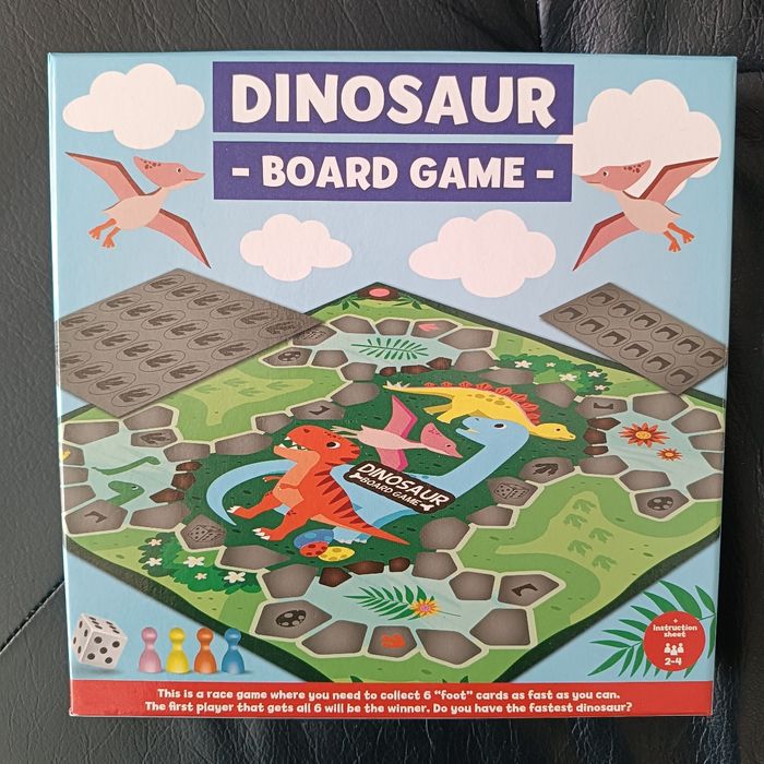 Jeu de plateau société dinosaure