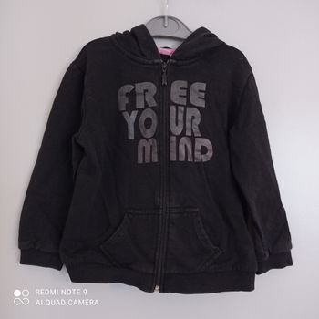 Gilet sweat zippé 4ans