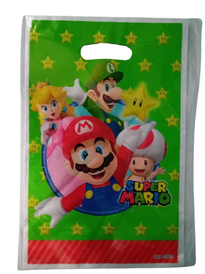 Lot de 10 sacs anniversaire Super Mario - photo numéro 3