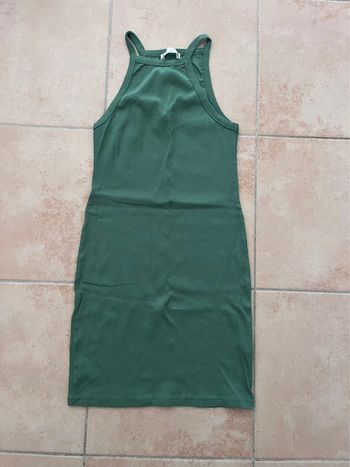 Robe moulante verte