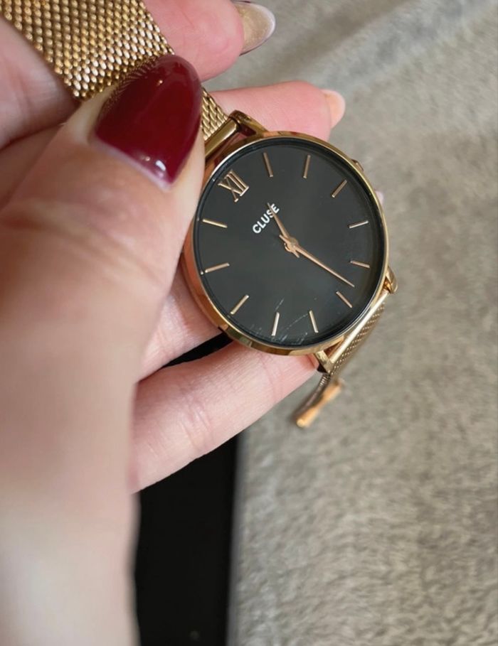 montre Cluse, or rose - élégante & intemporelle - pile OK - photo numéro 2