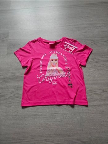 Tee shirt fille barbie neuf 8 ans la halle