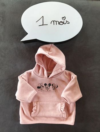 Sweat à capuche Fille 1 mois Minnie et Mickey Disney Baby