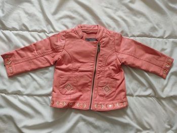 Veste en simili cuir 3/6 mois