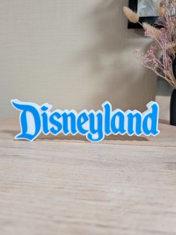 Disneyland logo décoratif 22x6cm Excellent état 