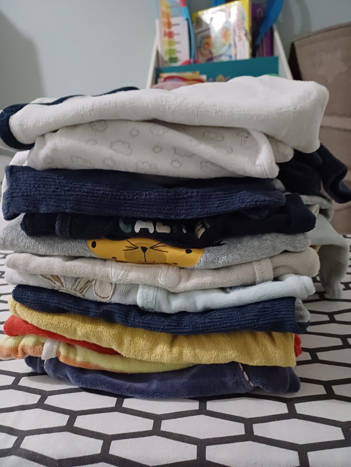 Lot de 10 pyjamas grenouillère 1 mois - photo numéro 3