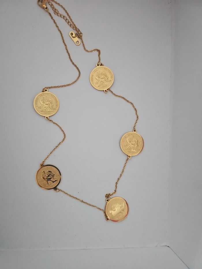 Parure coq france collier et bracelet