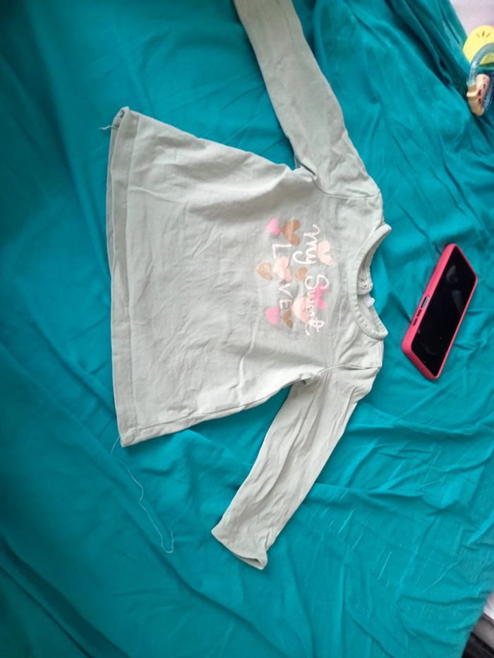 T-shirt manche longue 12mois - photo numéro 2