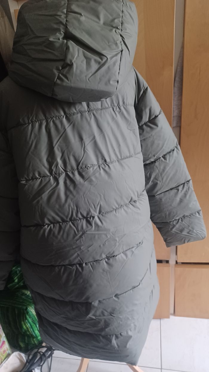 Doudoune femme outerwear longue à capuche neuf xl kaki - photo numéro 4